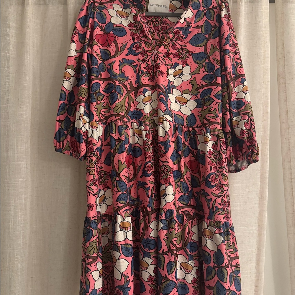 Smith. & Quinn - Floral Long Sleeve Dress - Pink and Blue - only worn once!!!